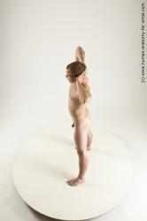 Nude Man White Standing poses - ALL Muscular Bald Standing poses - simple Multi angles poses Realistic